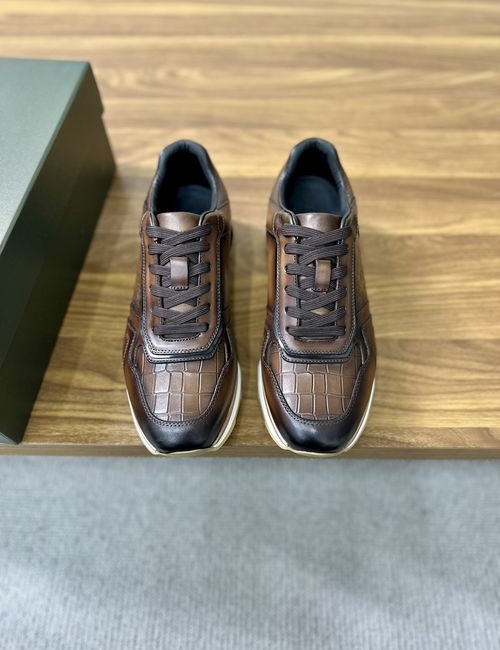Berluti Hand-patinated Leather Oxford Dress Shoes