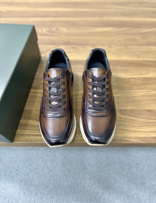 Berluti Hand-patinated Leather Oxford Dress Shoes