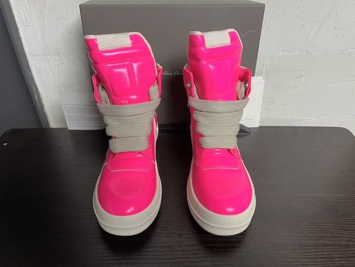 Rick Owens Inverted Triangle Calfskin Casual Shoes