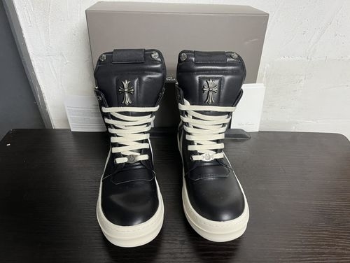 Rick Owens Inverted Triangle Calfskin Casual Shoes