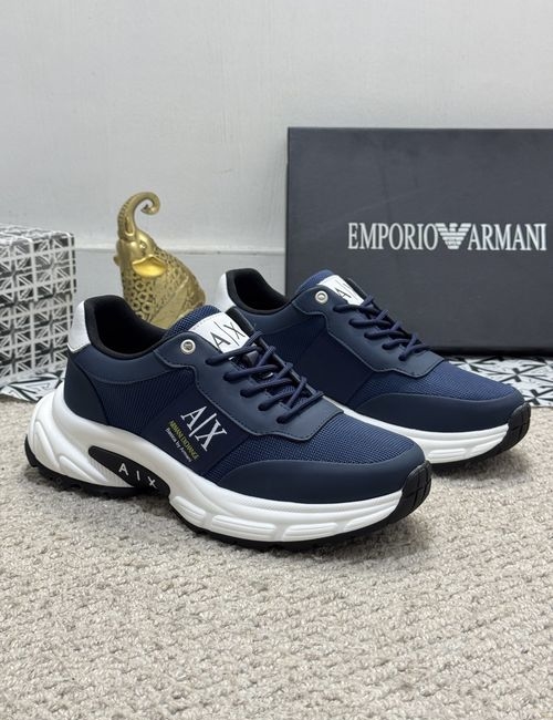 Armani Cowhide Mesh Casual Shoes