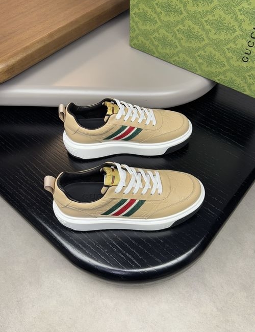 Gucci Premium Casual Sneakers With Brand Webbing