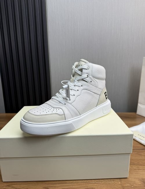 Bally Cowhide Stitched Elastic Cloth Sneakers