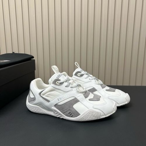 Versace GALAXIA Sneakers Mixed Upper Greca Pattern Outsole