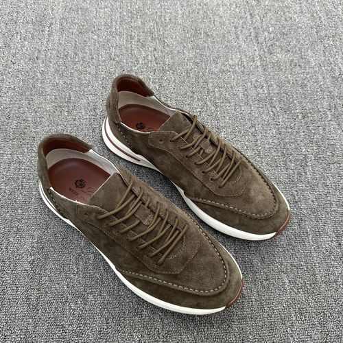 Loro Piana LP Suede Leather Casual Sneakers With TPU Sole