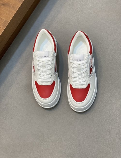 Gucci Embroidered Nappa Leather Casual Shoes