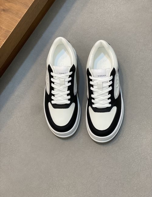 Gucci Embroidered Nappa Leather Casual Shoes
