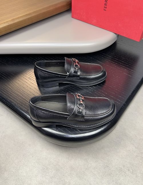 Ferragamo Grained Cowhide Dress Shoes