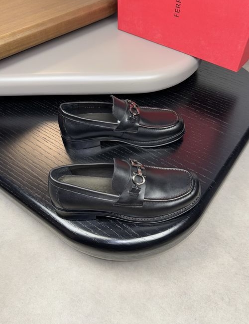 Ferragamo Nappa Cowhide Dress Shoes