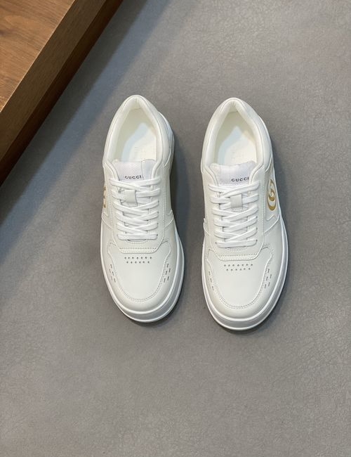 Gucci Embroidered Nappa Leather Casual Shoes