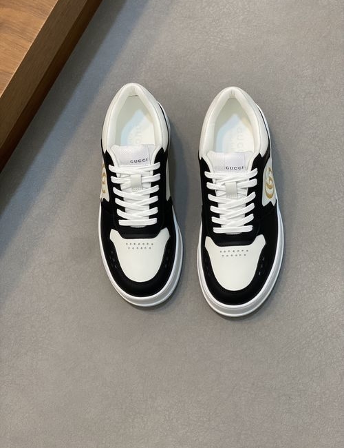 Gucci Embroidered Nappa Leather Casual Shoes