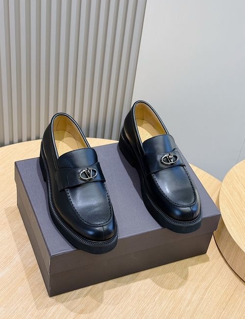 Valentino Gentleglam Mini Rivet Leather Derby Shoes