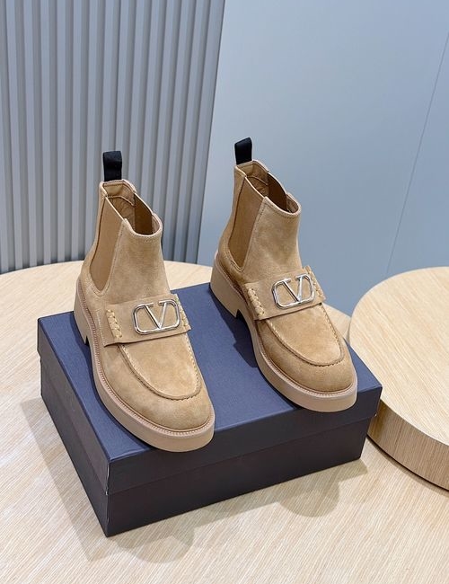 Valentino V Hardware Leather High-top Sneakers