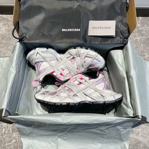 Balenciaga 3xl Spider-Man Mesh Vintage Low-top Pink Sneakers