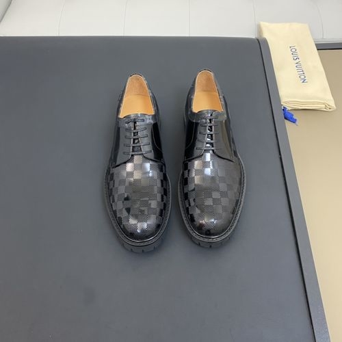 Louis Vuitton LV Suede Leather Dress Lace-up Shoes