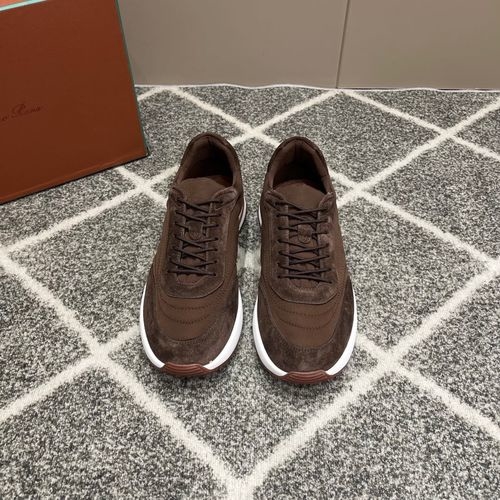 Loro Piana LP Classic Knit Lace Up Casual Sneakers