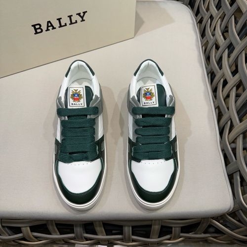 Bally Nappa Leather Ribbon Decor Casual Sneakers