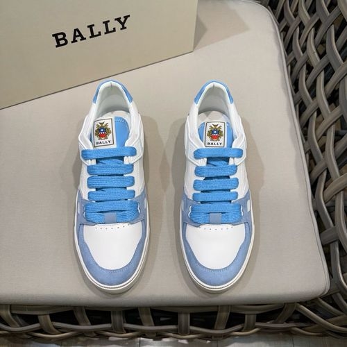 Bally Nappa Leather Ribbon Decor Casual Sneakers