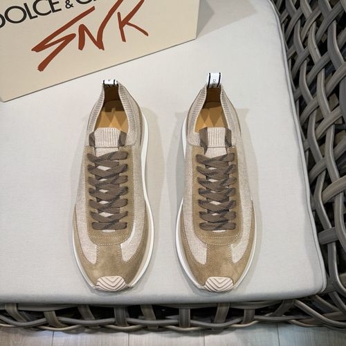 Dolce & Gabbana DG Runner Suede Sneakers With Light Upper