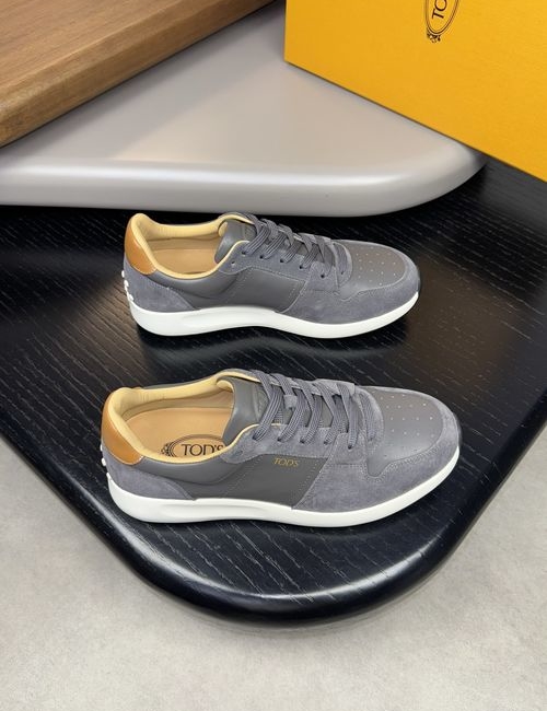 Tods Premium Suede Leather Sneakers With TPU Sole
