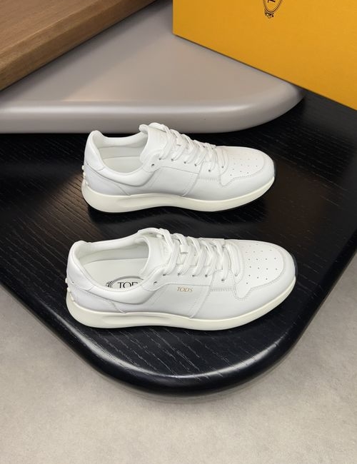 Tods Nappa Cowhide Leather Casual Shoes