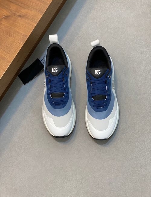 Dolce & Gabbana DG Leather Stitching Casual Shoes
