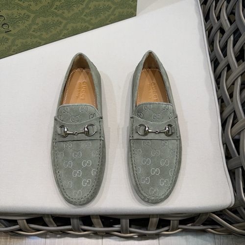 Gucci Leather Loafers With Horsebit Detail