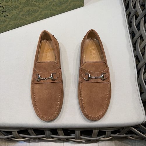 Gucci Leather Loafers With Horsebit Detail
