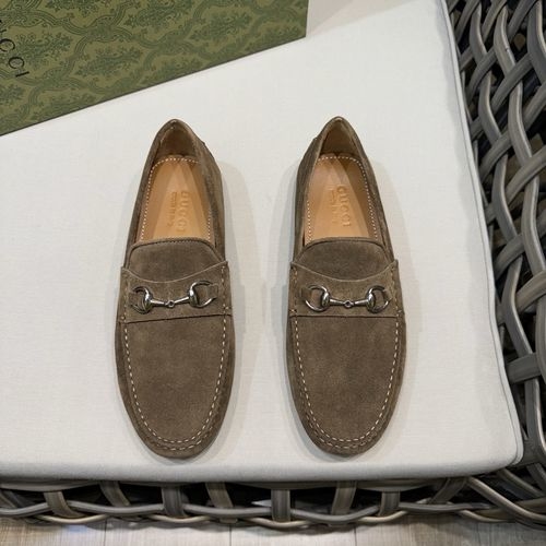 Gucci Leather Loafers With Horsebit Detail