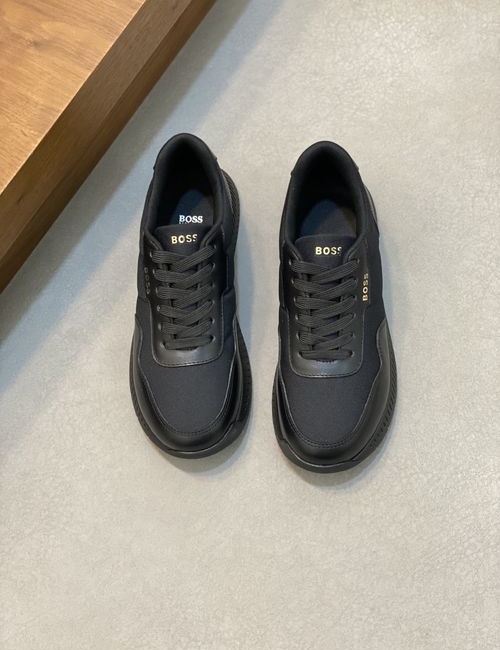 Hugo Boss Calfskin Flying Woven Casual Sneakers