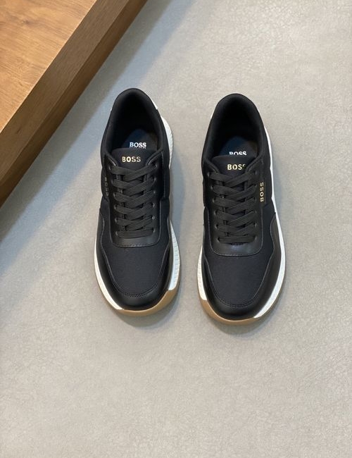 Hugo Boss Calfskin Flying Woven Casual Sneakers