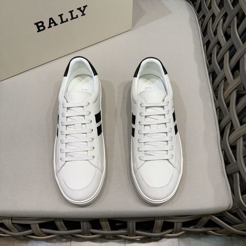 Bally Nappa Leather Casual Sneakers Non-slip Sole