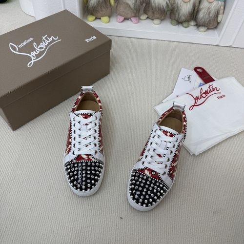 Christian Louboutin Low-top Spike Red Sole Shoes