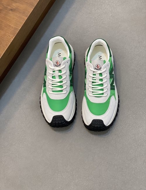 Moncler Stitched Leather Upper Sports Shoes