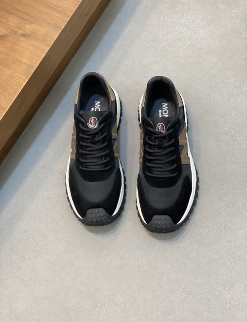 Moncler Stitched Leather Upper Sports Shoes