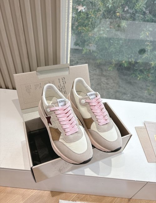 Golden Goose GGDB Vintage Distressed Cowhide Mesh Sneakers