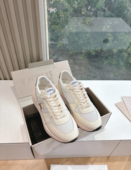 Golden Goose GGDB Vintage Distressed Cowhide Mesh Sneakers