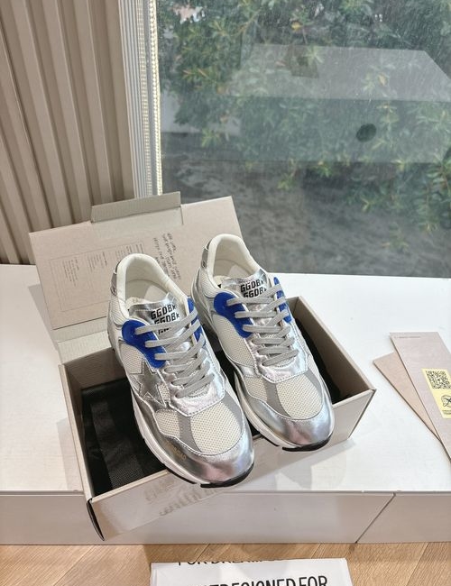Golden Goose GGDB Vintage Distressed Cowhide Mesh Sneakers