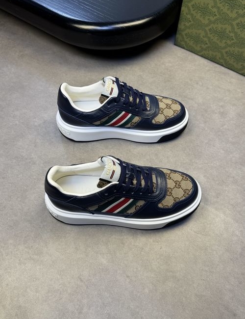 Gucci High Quality Nappa Leather Casual Sneakers