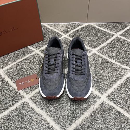 Loro Piana LP Knitted Laced Casual Jogging Shoes