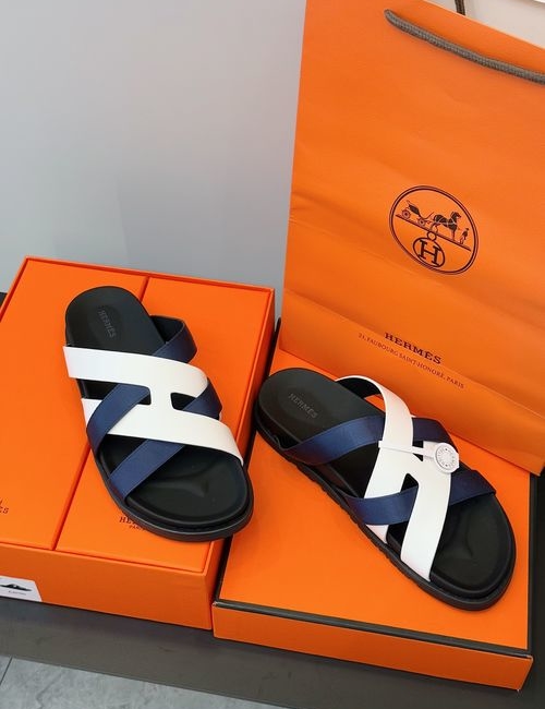 Hermes Kazimir Woven Calfskin Sandals