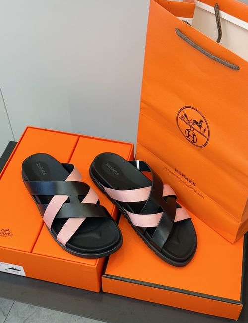 Hermes Kazimir Woven Calfskin Sandals