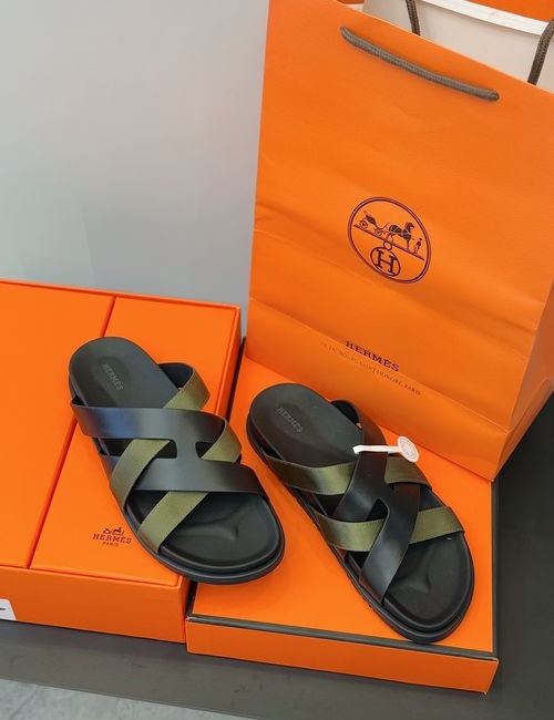 Hermes Kazimir Woven Calfskin Sandals