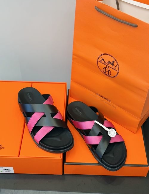 Hermes Kazimir Woven Calfskin Sandals
