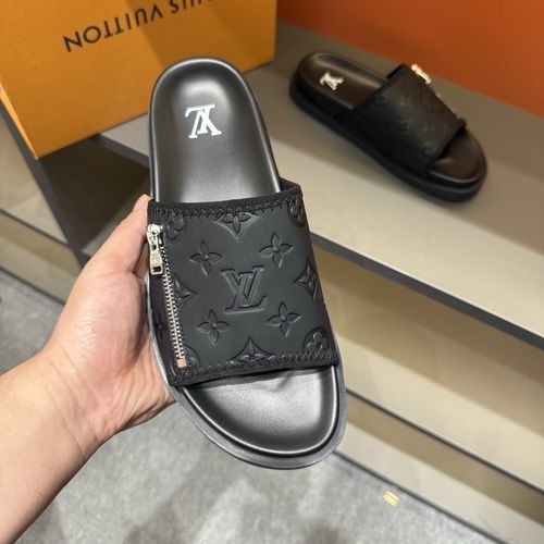 Louis Vuitton LV Classic Monogram Strap Lightweight Slippers