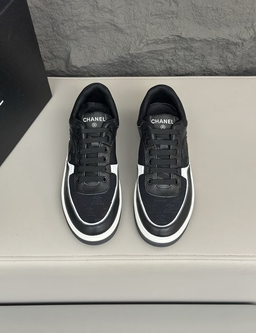 Chanel Quilted Sneakers Signature Logo Versatile Style