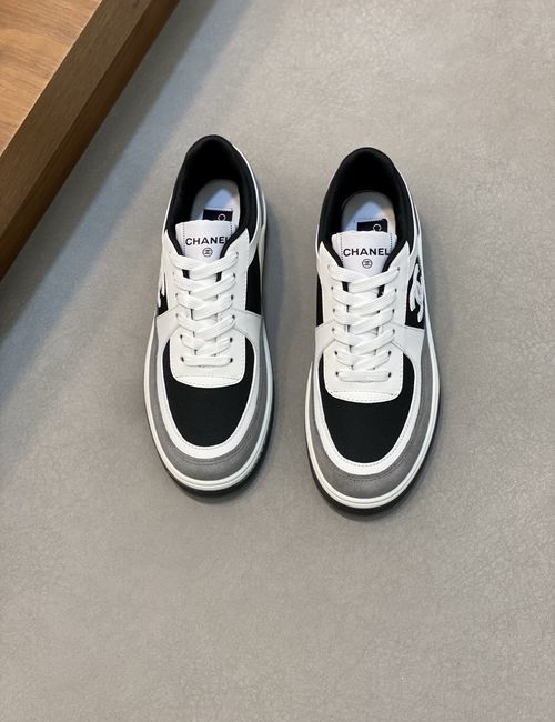 Chanel Breathable Suede Running Shoes With Reflective Trim