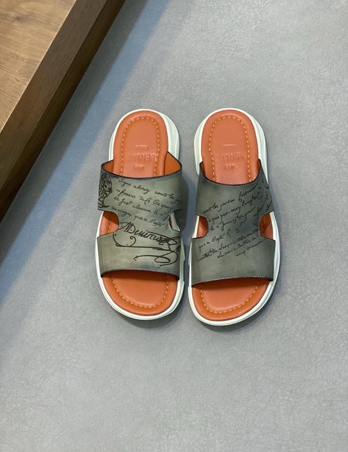 Berluti Genuine Leather Slides
