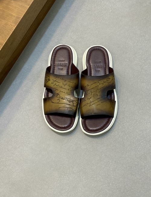 Berluti Genuine Leather Slides