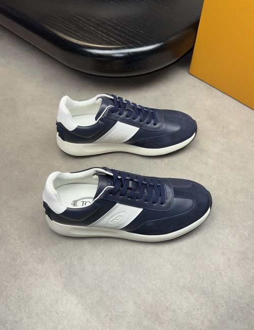 Tods Premium Suede Leather Sneakers With TPU Sole
